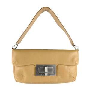 CHANEL Shoulder Bag 2.55 Leather Beige Women's z8398